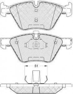 ผ้าเบรค NIBK DB1856 PN0513 BENDIX AUS (009793)