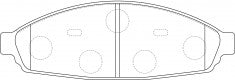 ผ้าเบรค NIBK DB2084 PN0418 BENDIX AUS (016909)