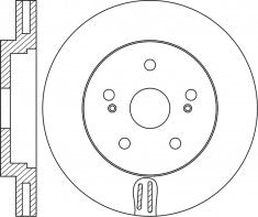 Rotor Disc, NIBK, 43512-21030, RN1946V, TOYOTA (018884)