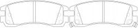 NIBK, Brake Pad, 573062B, PN0175, BENDIX