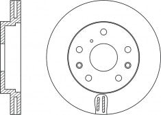 จานโรเตอร์, NIBK, 561483B, RN1347V, BENDIX (016788)