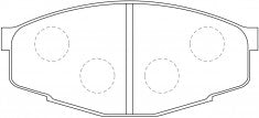 NIBK, Brake Pad, A-103K, PN1071, AKEBONO
