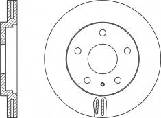 Rotor Disc, NIBK, 8L0615601, RN1117V, AUDI (009666)
