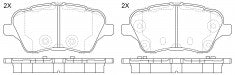 NIBK, Brake Pad, D1730-8954, PN51010, FMSI