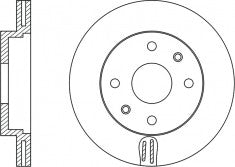 Rotor Disc, NIBK, 51712-1G000, RN1370V, HYUNDAI (017408)