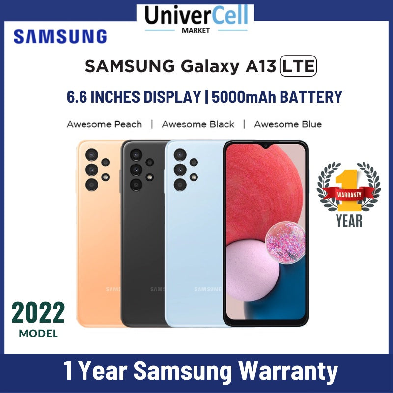 Samsung Galaxy A13 4G | 4GB/128GB Local Set 1 Year Samsung Warranty