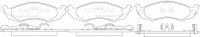 NIBK, Brake Pad, MKD576, PN0612, BENDIX
