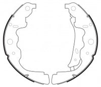 NIBK, Brake Shoes, 7701210109, FN43551, DACIA