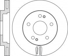 Rotor Disc, NIBK, 561616B, RN1859V, BENDIX (017023)