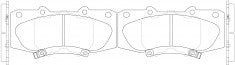NIBK, Brake Pad, DB2221, PN0548, BENDIX