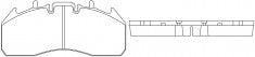 ผ้าเบรค, NIBK, MDP3174K, PN0451, MERITOR (019144)