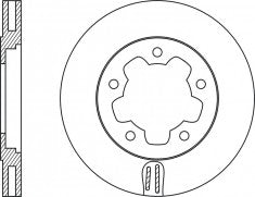 Rotor Disc, NIBK, MB205698, RN1810V, MITSUBISHI (018170)