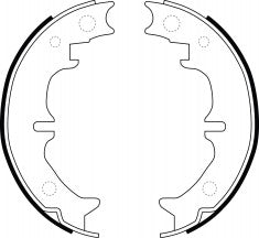 NIBK, Brake Shoes, 46540-22040, FN0669, TOYOTA