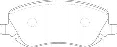 ผ้าเบรค NIBK 573116B PN0323 BENDIX EUR (017731)