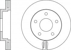 Rotor Disc, NIBK, LA95-33-25X, RN1314V, MAZDA (018011)