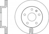 Rotor Disc, NIBK, 562054B, RN1081V, BENDIX (018146)