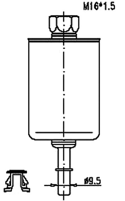 JS,, Petrol Filter (INJECTOR & CARBURETOR), 25121293, FS578J, CHEVROLET