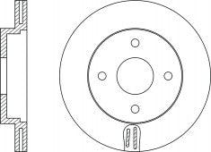 Rotor Disc, NIBK, 562232B, RN1146V, BENDIX (018324)