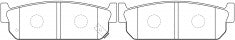 NIBK, Brake Pad, A-373WK, PN2262, AKEBONO