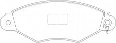 ผ้าเบรค NIBK DB2026 PN0151 BENDIX AUS (018451)