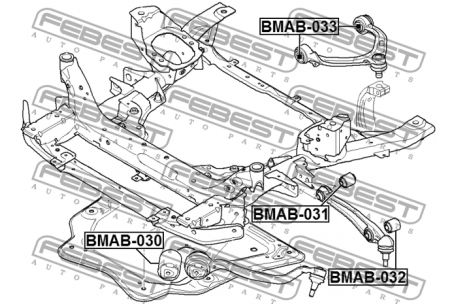 Bush, Suspension, FEBEST, 31 10 6 778 015, BMAB-030, BMW (074232)
