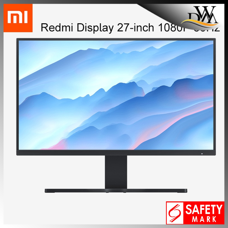 SG Local Seller Xiaomi Redmi Monitor 27 Inch Screen 60Hz High Refresh Rate 1920x1080 Resolution Full HD