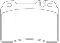NIBK, Brake Pad, DB1320, PN31022, BENDIX