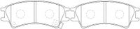 NIBK, Brake Pad, DB1483, PN0109, BENDIX