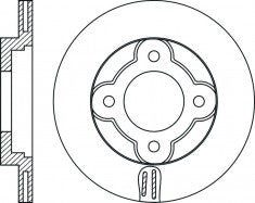 Rotor Disc, NIBK, 43512-87220, RN2017V, DAIHATSU (017139)