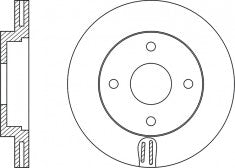Rotor Disc, NIBK, 40206-3HA0A, RN22003V, NISSAN (018390)
