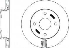Rotor Disc, NIBK, 40206-72B00, RN1233V, NISSAN (018456)