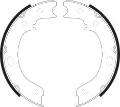 ผ้าเบรก NIBK, BS5032, FN1244, BENDIX AUS (018364)