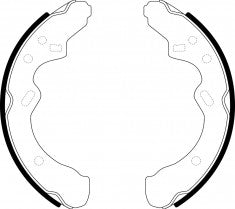 NIBK, Brake Shoes, NR-3532, FN3358, AKEBONO