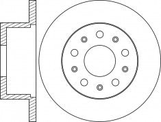 Rotor Disc, NIBK, 4249.31, RN1846, CITROEN (017002)