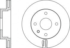 Rotor Disc, NIBK, 561275B, RN1019V, BENDIX (017346)