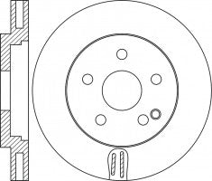 Rotor Disc, NIBK, A2114211212, RN1790VSET, MERCEDES-BENZ (017925)