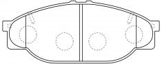ผ้าเบรค NIBK, A-333K, PN1227, AKEBONO (019020)