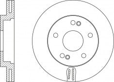 Rotor Disc, NIBK, 517122H000, RN1606V, HYUNDAI (017453)