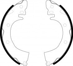 NIBK, Brake Shoes, NR-3012, FN6636, AKEBONO