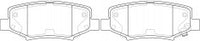 NIBK, Brake Pad, DB2003, PN0497, BENDIX AUS