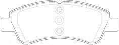 NIBK, Brake Pad, D1570-8779, PN0364, FMSI