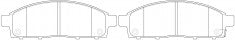 NIBK, Brake Pad, AN767WK, PN3809, AKEBONO