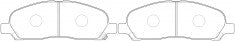 NIBK, Brake Pad, A-487WK, PN3419, AKEBONO