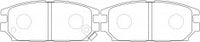 NIBK, Brake Pad, A-348WK, PN3272, AKEBONO