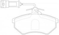 NIBK, Brake Pad, 357615116, PN0018W, AUDI
