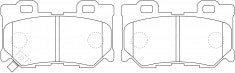 NIBK, Brake Pad, AN-750WK, PN0396, AKEBONO