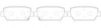 NIBK, Brake Pad, 4605B997, PN3814, MITSUBISHI