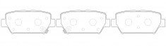 NIBK, Brake Pad, 4605B997, PN3814, MITSUBISHI