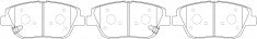 ผ้าเบรค NIBK DB2089 PN0536 BENDIX AUS (017426)