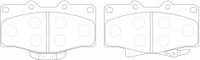 NIBK, Brake Pad, A-406WK, PN1351, AKEBONO